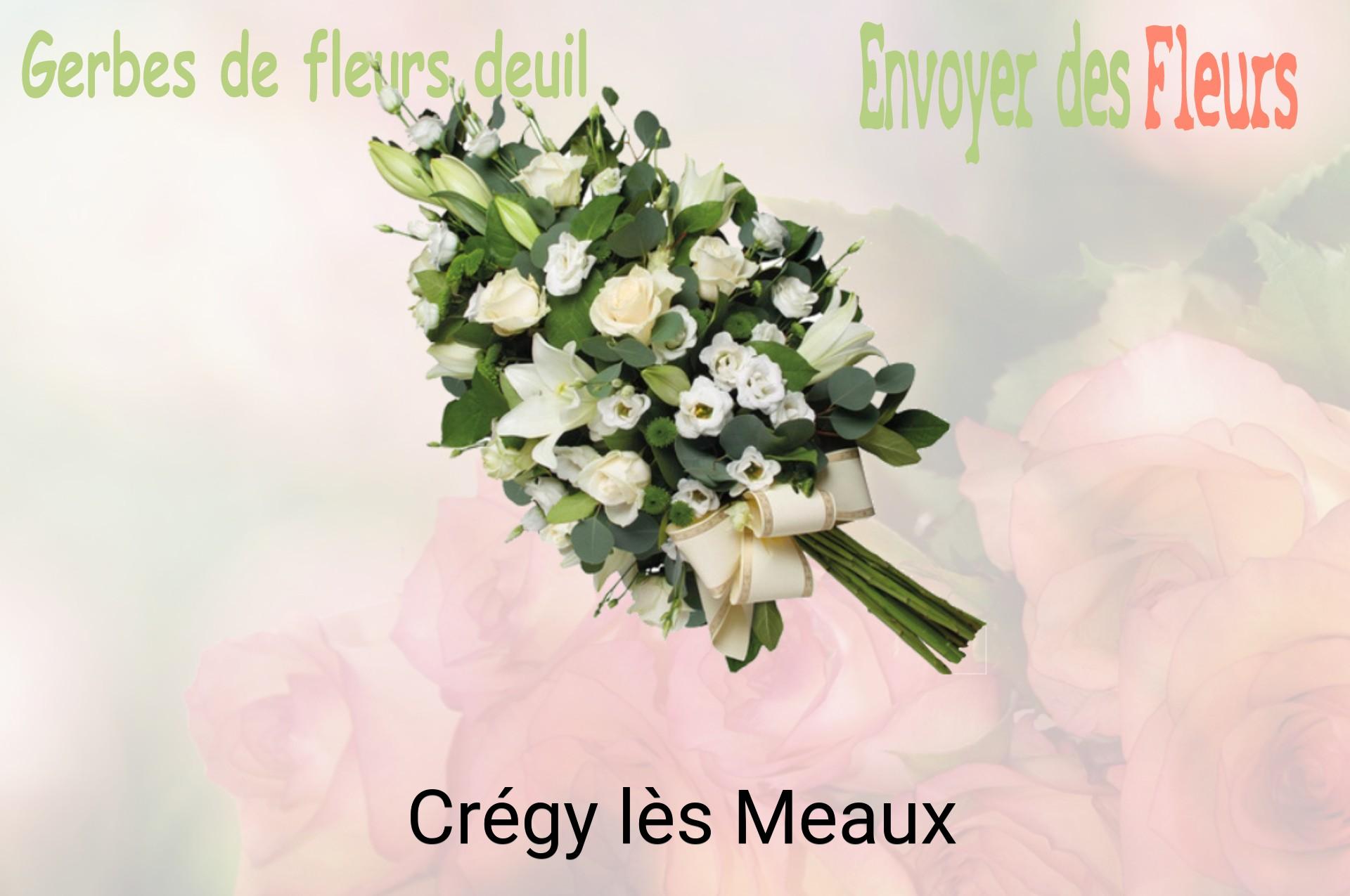 Gerbe de fleurs de deuil livrée à Crégy-lès-Meaux
